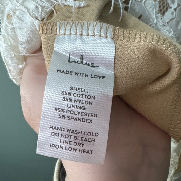 White & nude dress - Picture 3 of 4